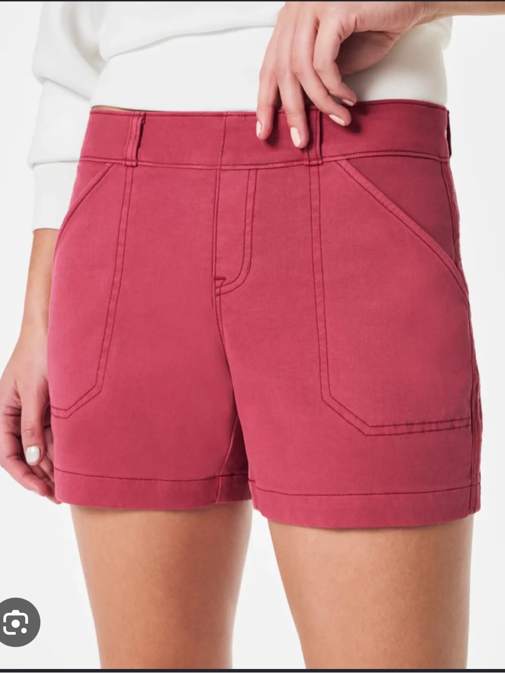 Spanx Stretch Twill Shorts, 4"